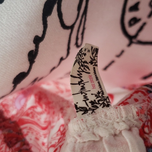 Free People Red and white intimately louche dress M - Picture 6 of 7